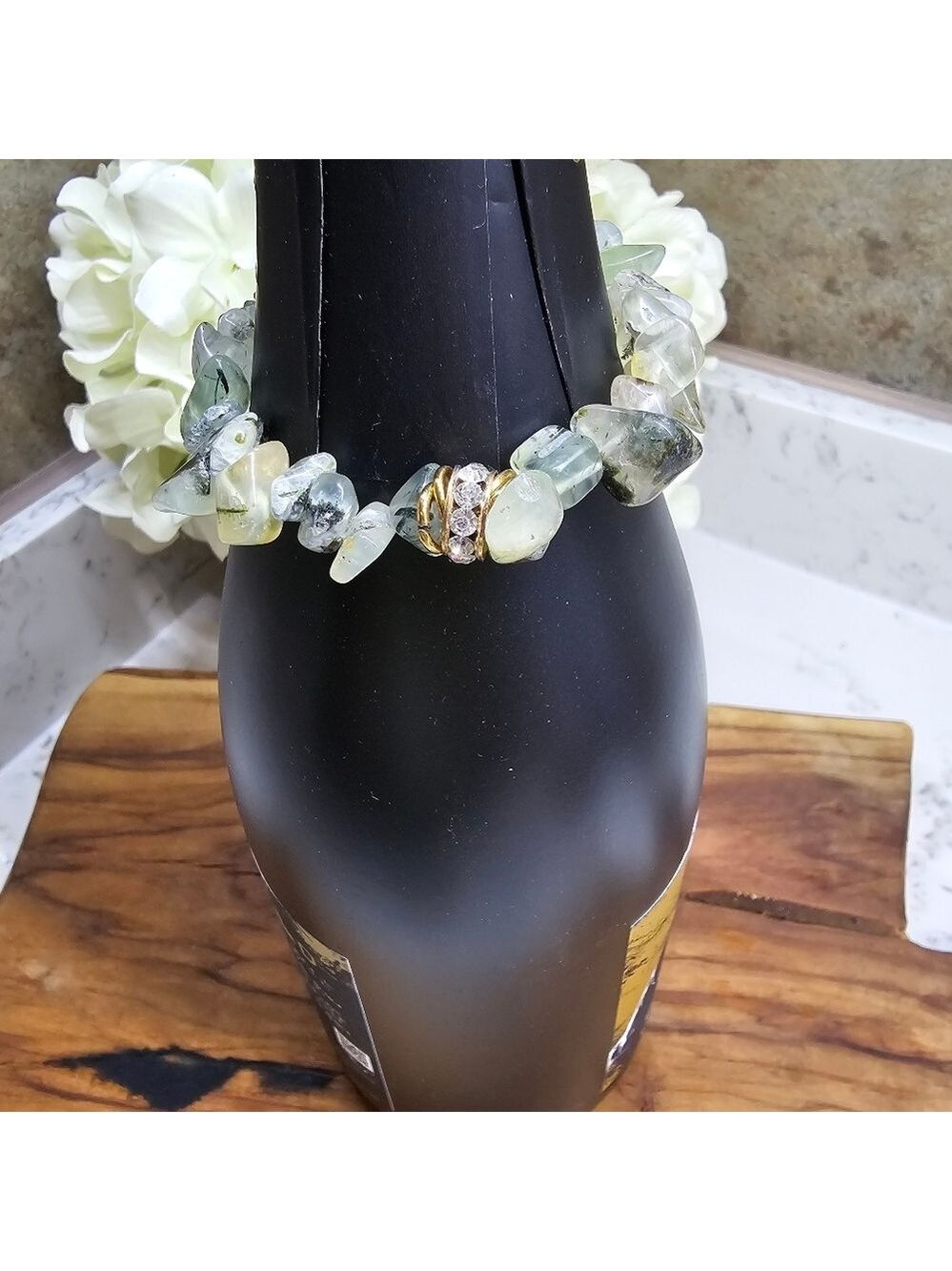 Druzy Dreams Stack Bracelets Set In Green - Picture 3 of 8